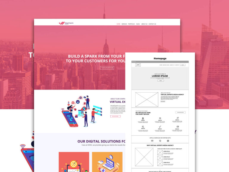 Virtual Expert Media Agency Website Design