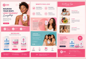 Kimmy Naturals – Newsletter Graphic Design