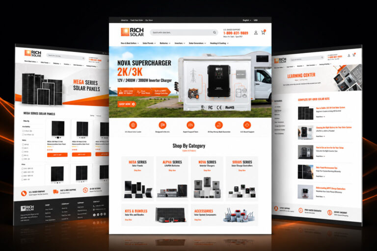 RICH SOLAR – Off-Grid Solar Equipment Shopify Plus Development