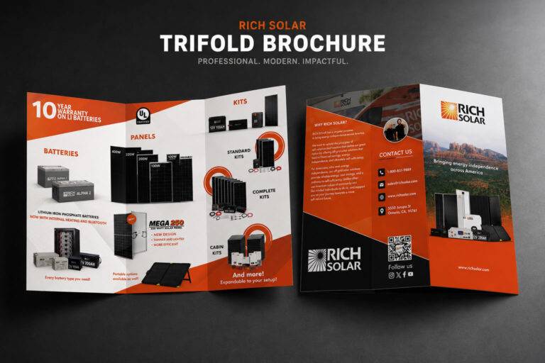 RICH SOLAR – Trifold Brochure Design