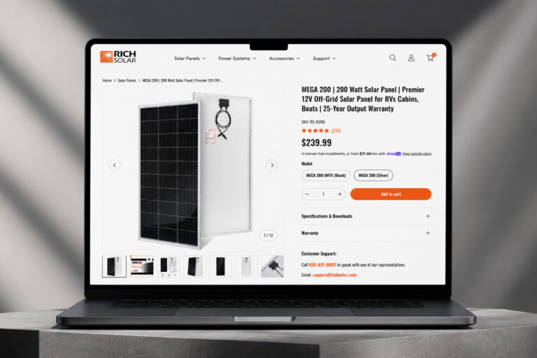 Shopify Solar Panel Product Template